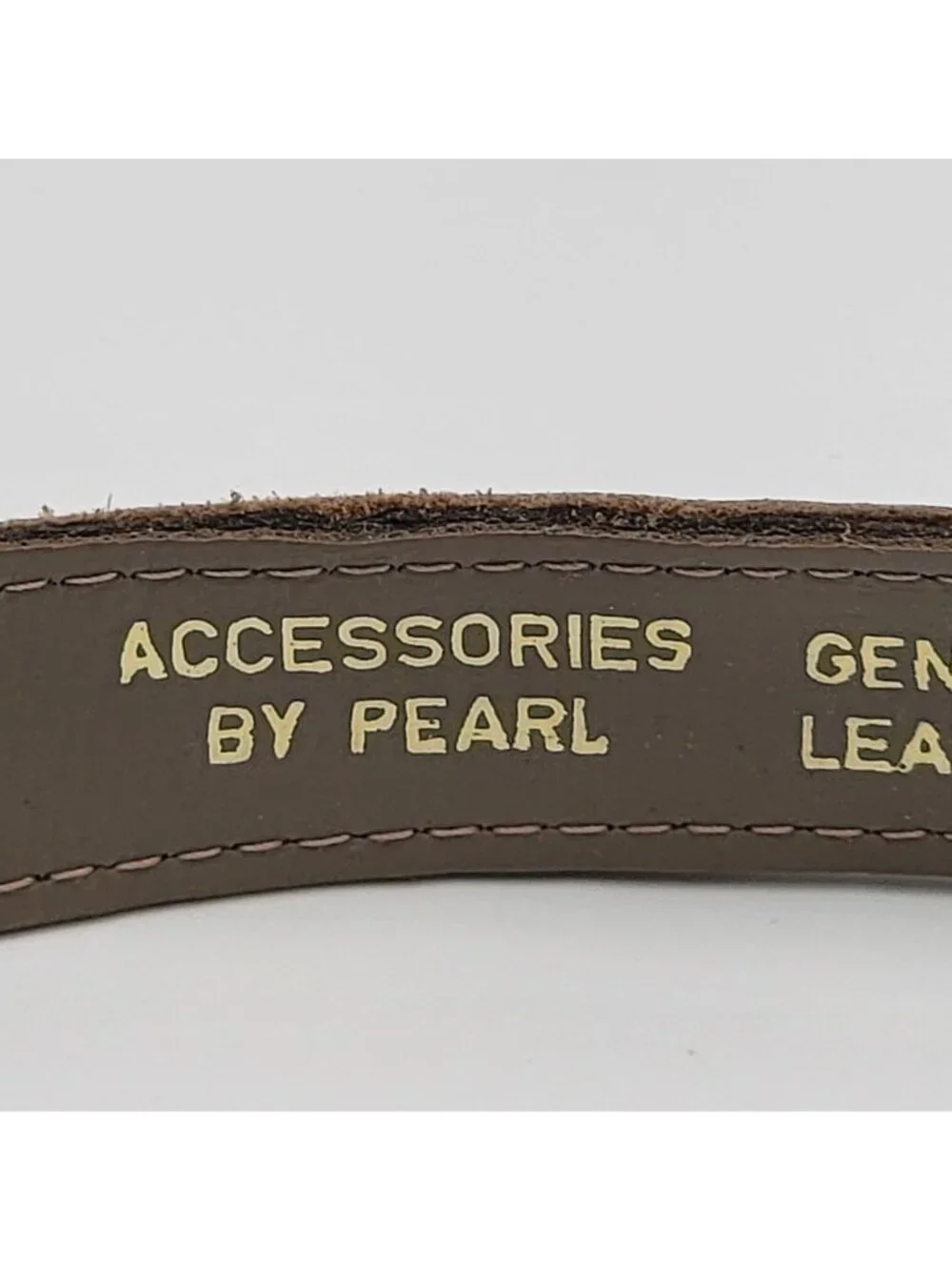 Vtg 50s 60s 70s Brown Genuine Leather Belt with Bow by Accessories by Pearl